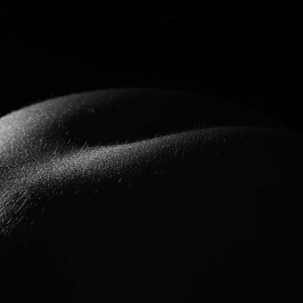 The Slow Rise of the Back — black and white photographic artwork by Nick Brand