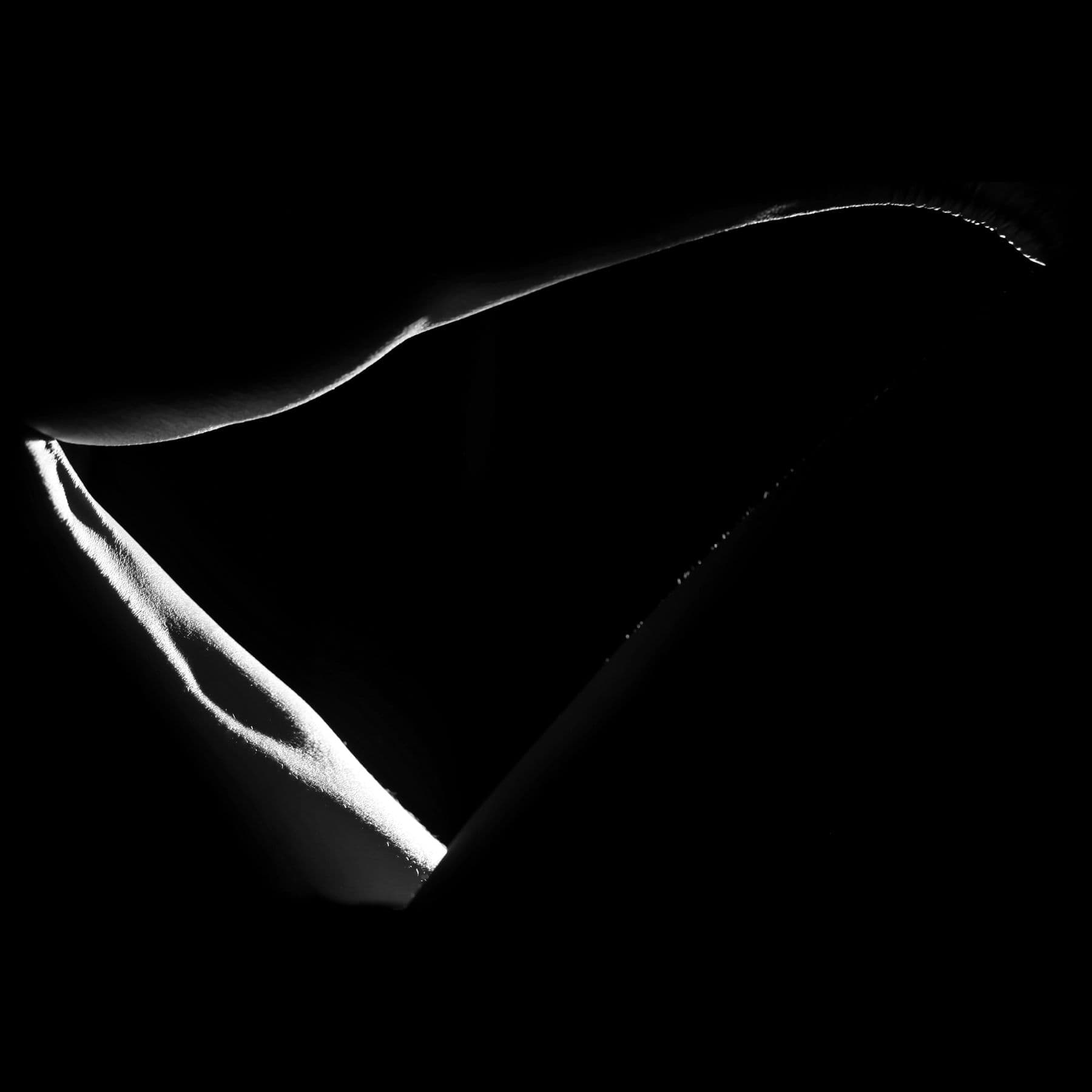 The Line That Holds the Dark — black and white photographic artwork by Nick Brand